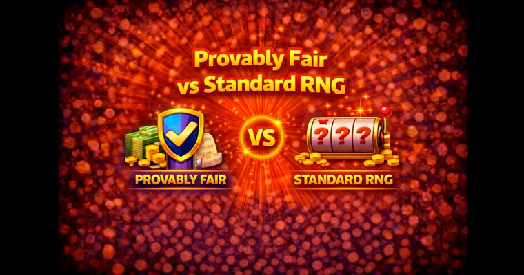 Provably fair vs standard rng