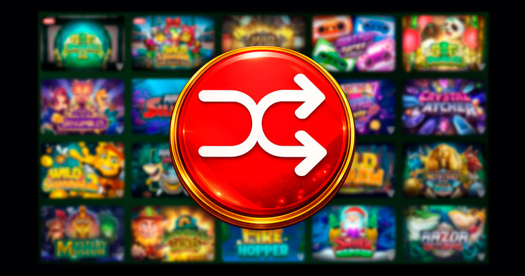 Random push gaming slot