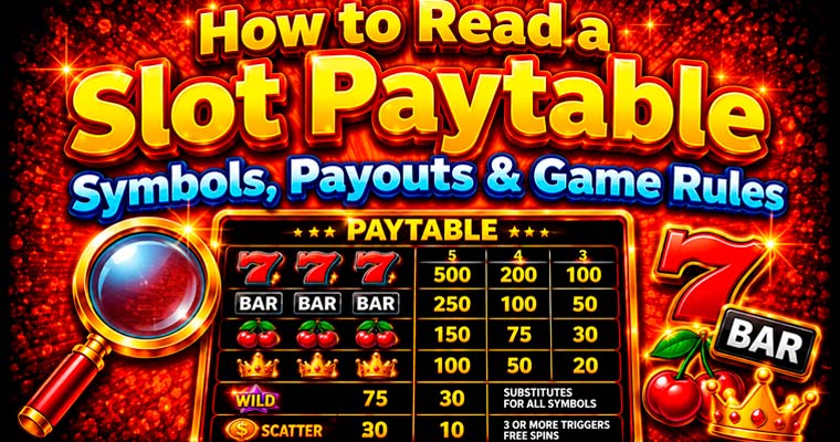 How to read a slot paytable